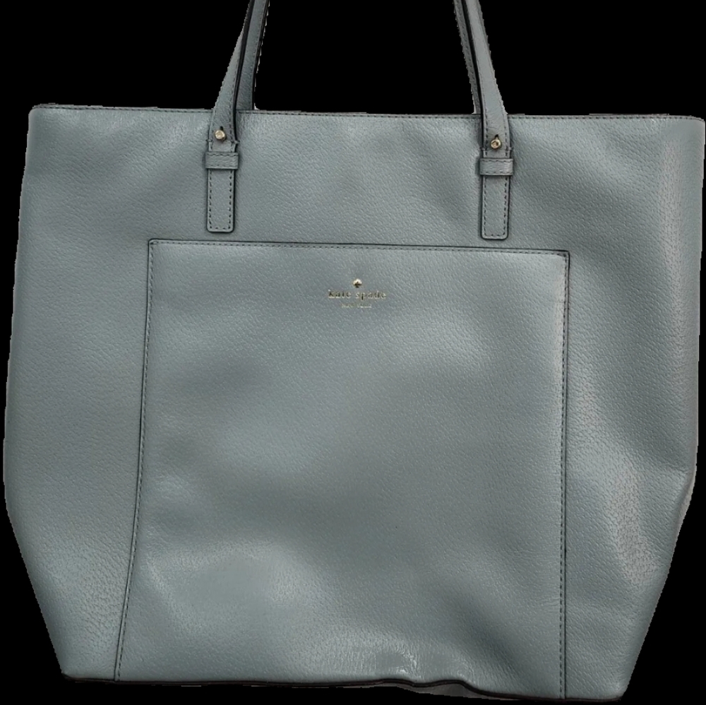 Kate Spade Grand Street Sadie Leather Blue Handbag Tote Bag